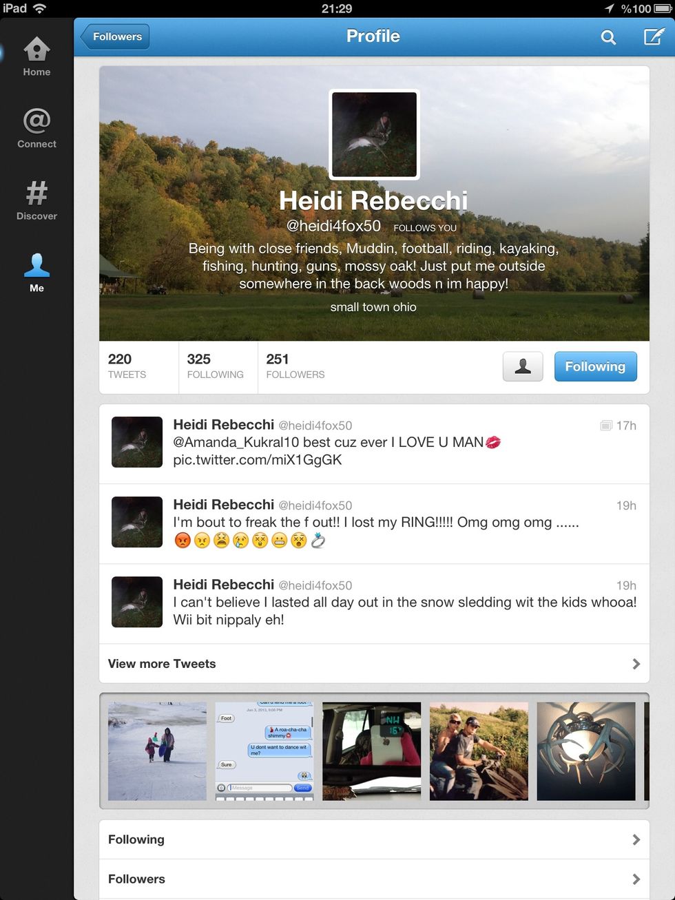 In this account; choose his/her followers