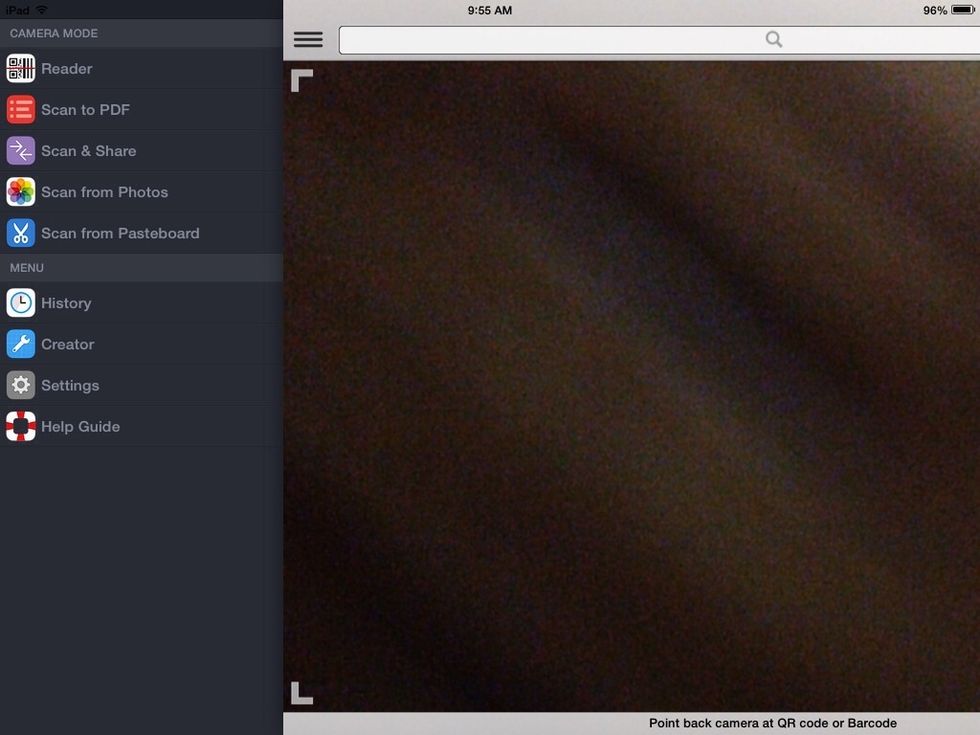 In this app, tap the drop down menu and pick creator.