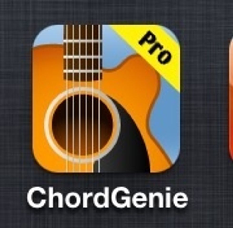 In this app you can basically look up any chord and the app will give you a chart that shows you how to play it, and what it should sound like. You can also tune your stringed instrument with it.