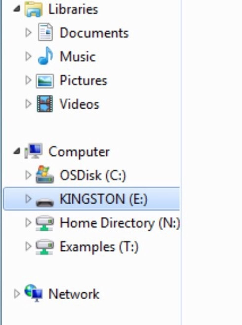 In this case it says Kingston e