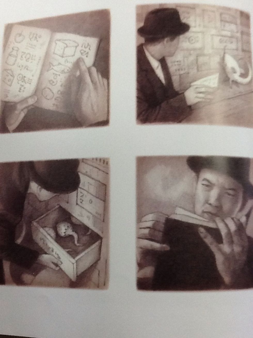 In this drawing the man is realistic and therefore looks real.