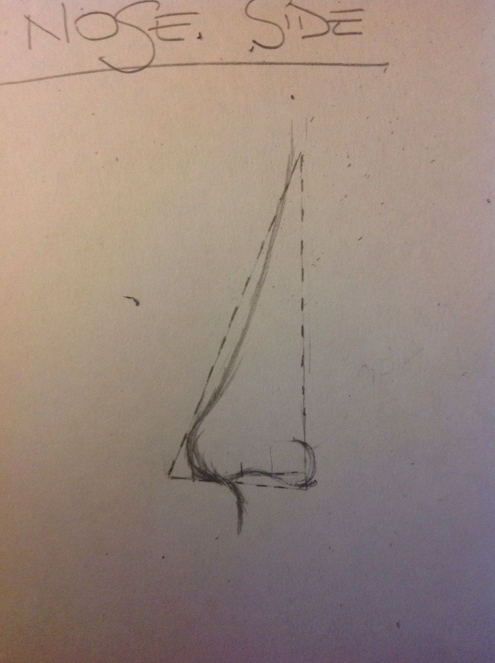 In this part you are going to give the shape to nose. Don't be afraid of not respecting the basic shape.