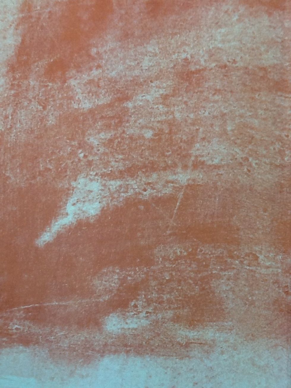 In this photo it is only one colour but the artist has created monochrome by pushing harder in some places and not as hard i other places.