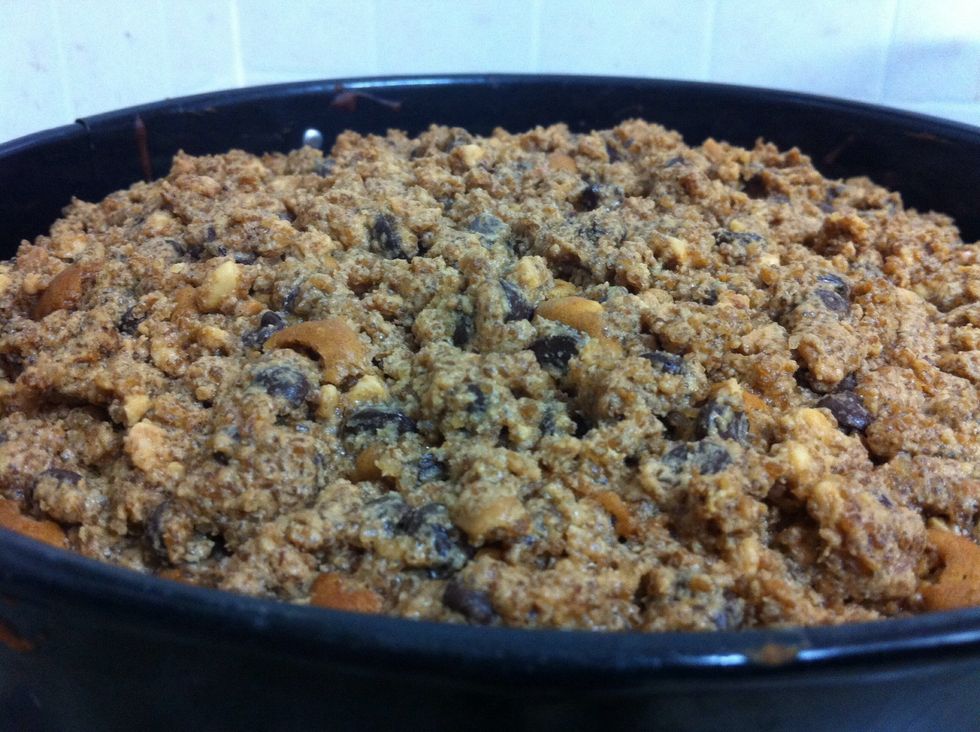 In to the oven for 40min