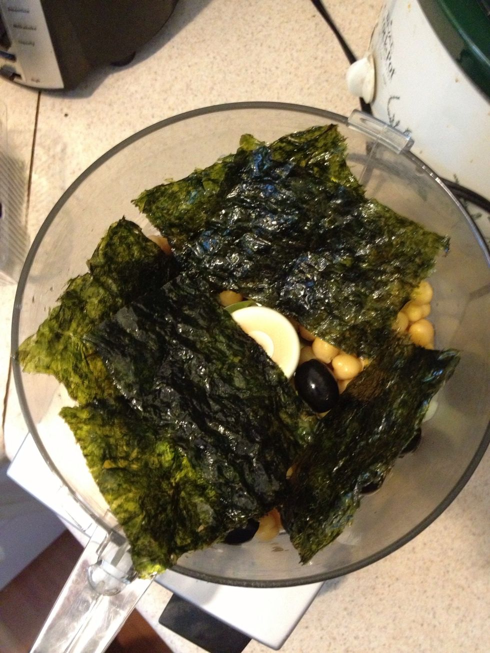 In with the sea weed.