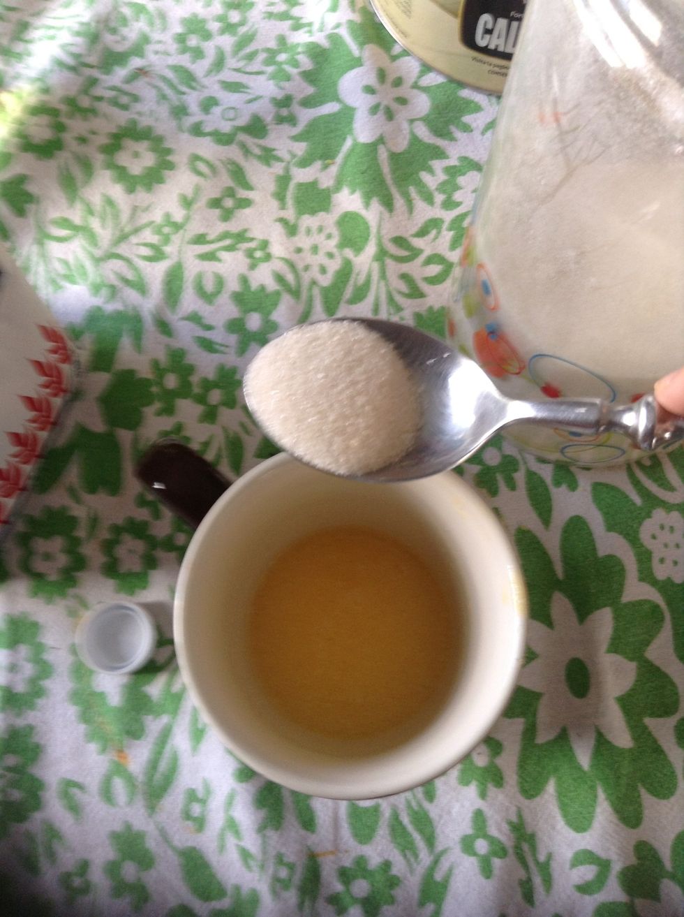 Incorporate 4 tablespoons of sugar