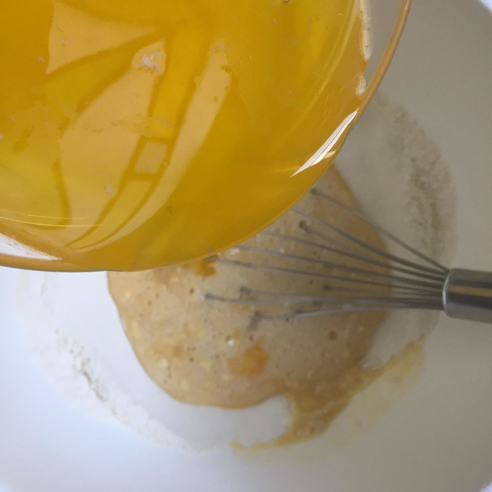 Incorporer le beurre \u00e0 la pr\u00e9paration.