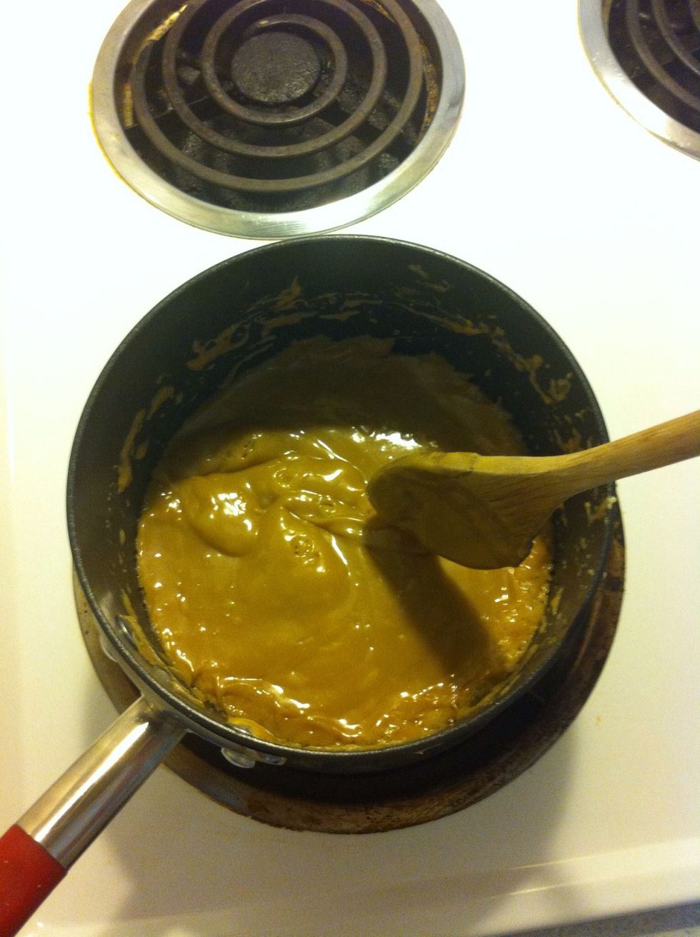 Increase heat to medium-low, bring to a simmer and cook for 4-5 minutes or until mixture thickens slightly.