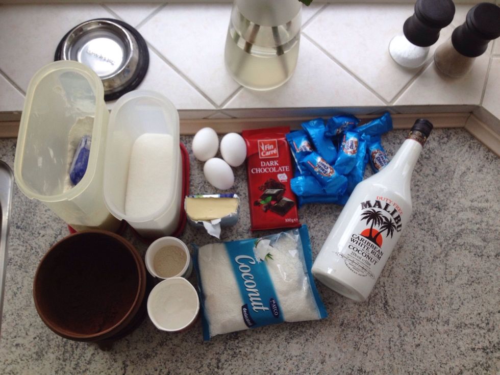 Ingrediens for the batter