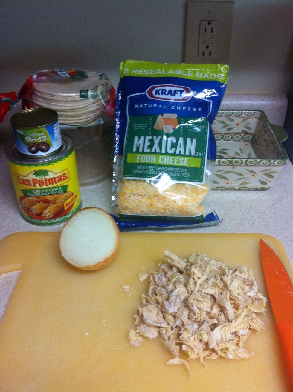 Ingredients and my cooking supplies Preheat oven to 350