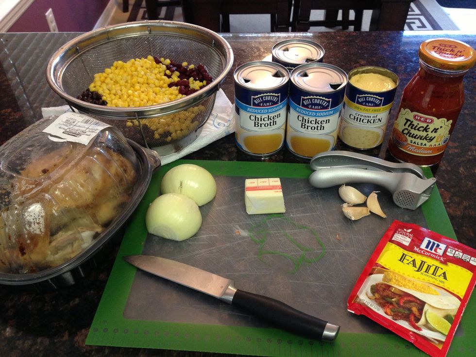 Ingredients for Chicken Tortilla Soup
