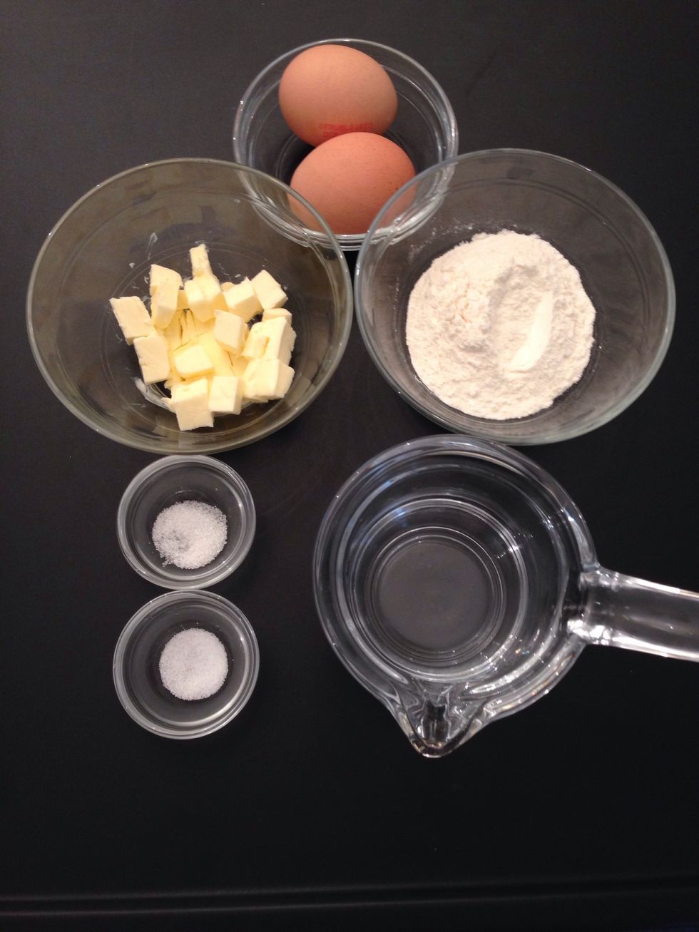 Ingredients for the dough