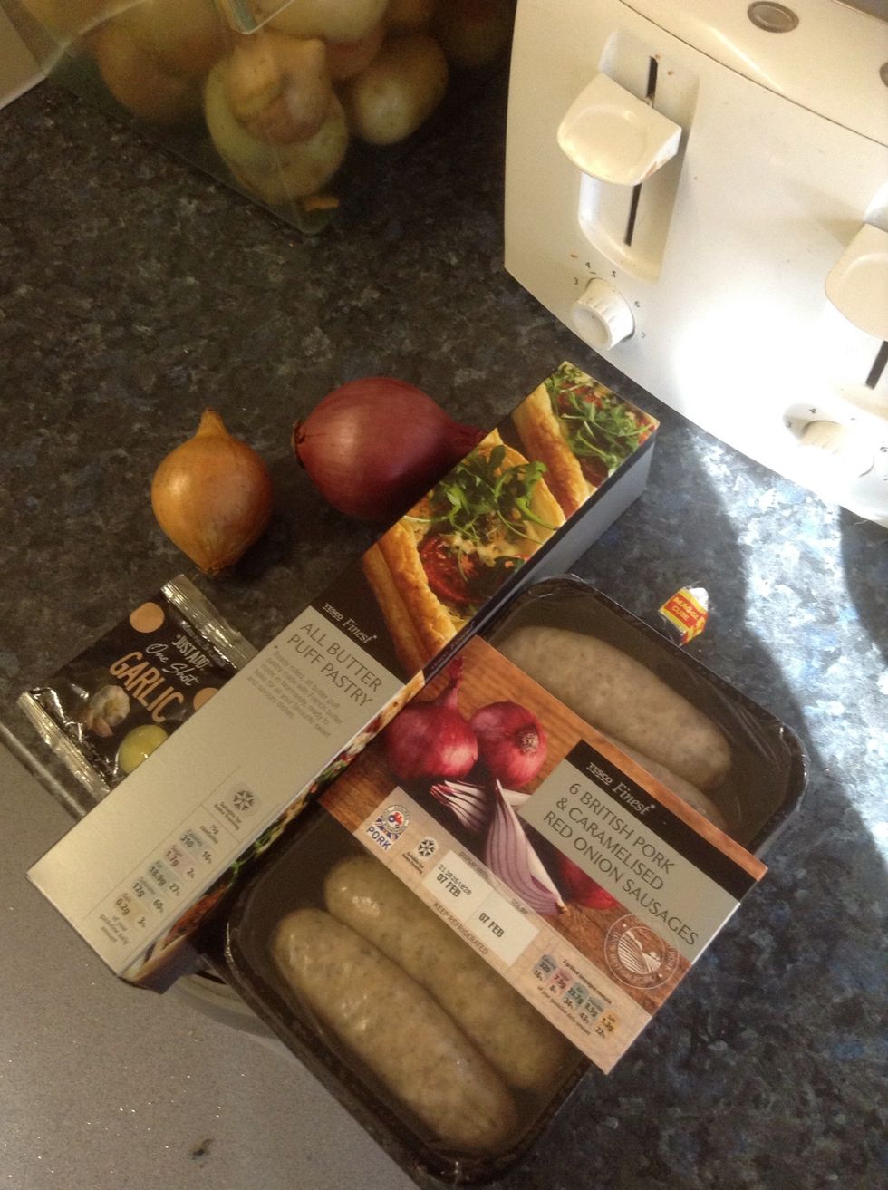 Ingredients, forgot to show the egg