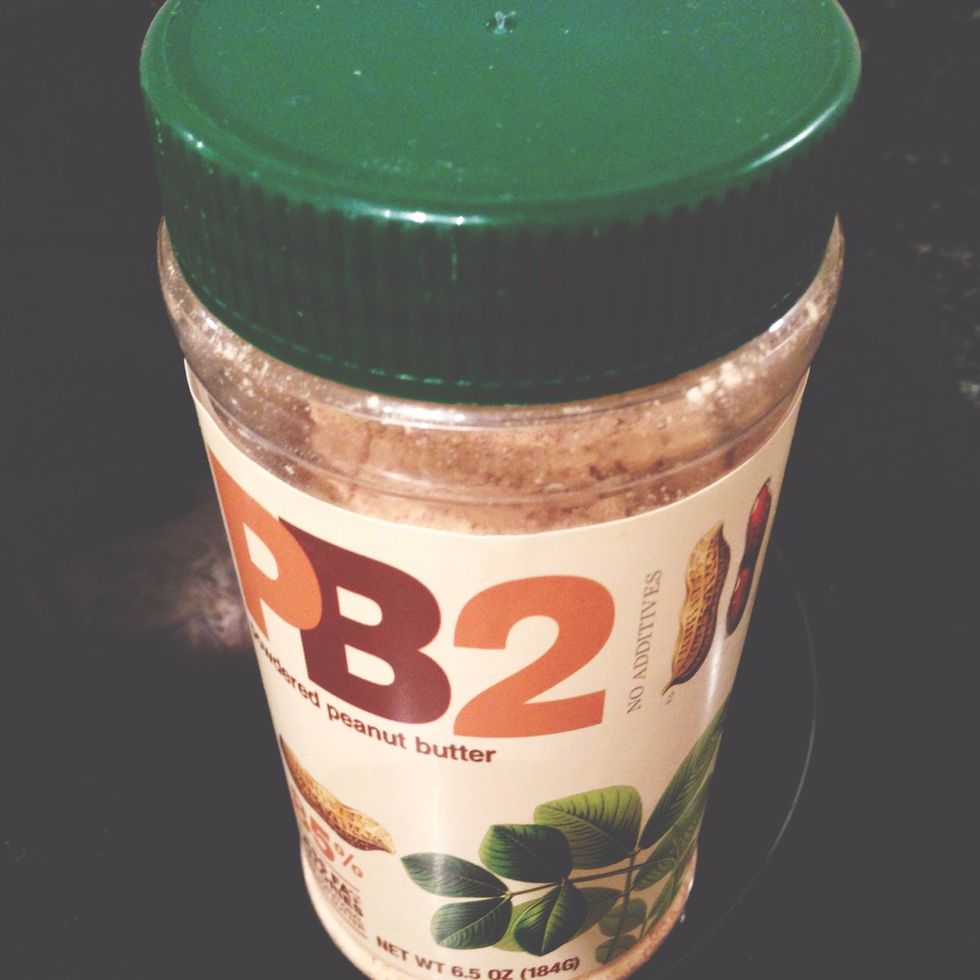 Ingredients (frosting): peanut PB2 + 2 tablespoons of water