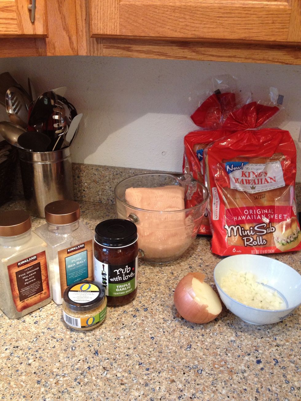 Ingredients, most of it. Bag of shredded lettuce and egg not pictured.