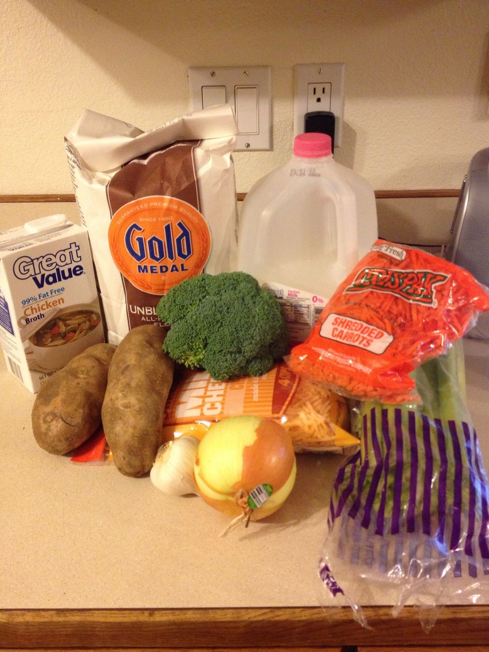 Ingredients!!! Now we will prep for the cooking.