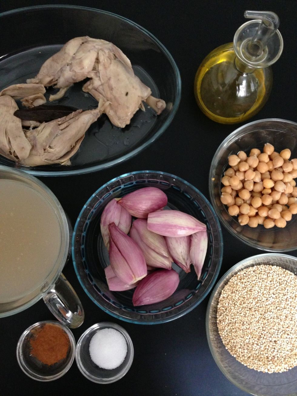 ingredients. Pine seeds I add on the top. They are not in the photo. Because it is optional