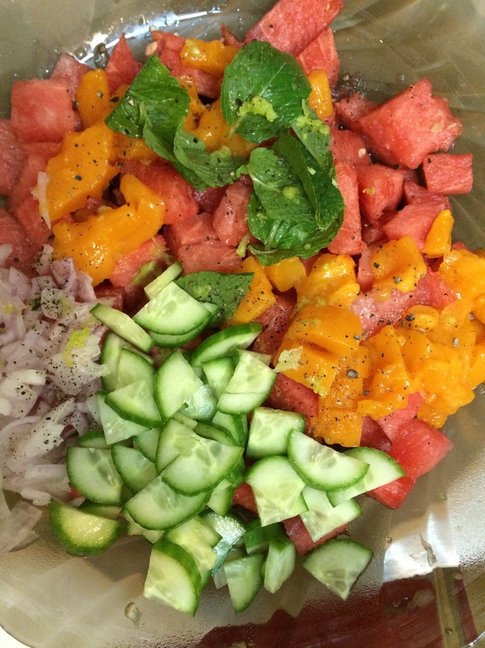 Ingredients so vivid and beautiful. Ready to Mingle