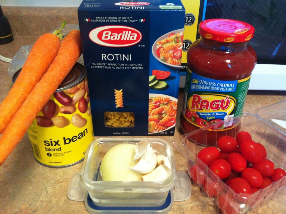 Ingredients that I use. I forgot to take picture of ground chicken