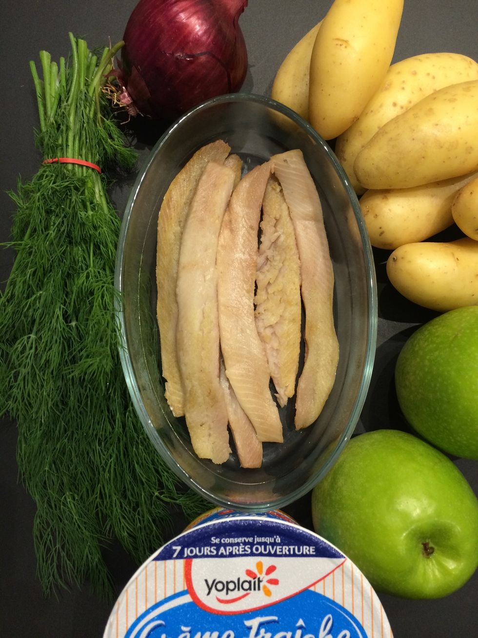 Ingredients. The usual dressing is sour cream. And if u don't have just use thick cream with few queezes of lemon. But\u27a1\ufe0f\u27a1\ufe0f\u27a1\ufe0f\u27a1\ufe0f