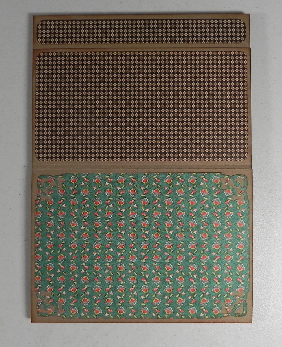 Ink edges before attaching.