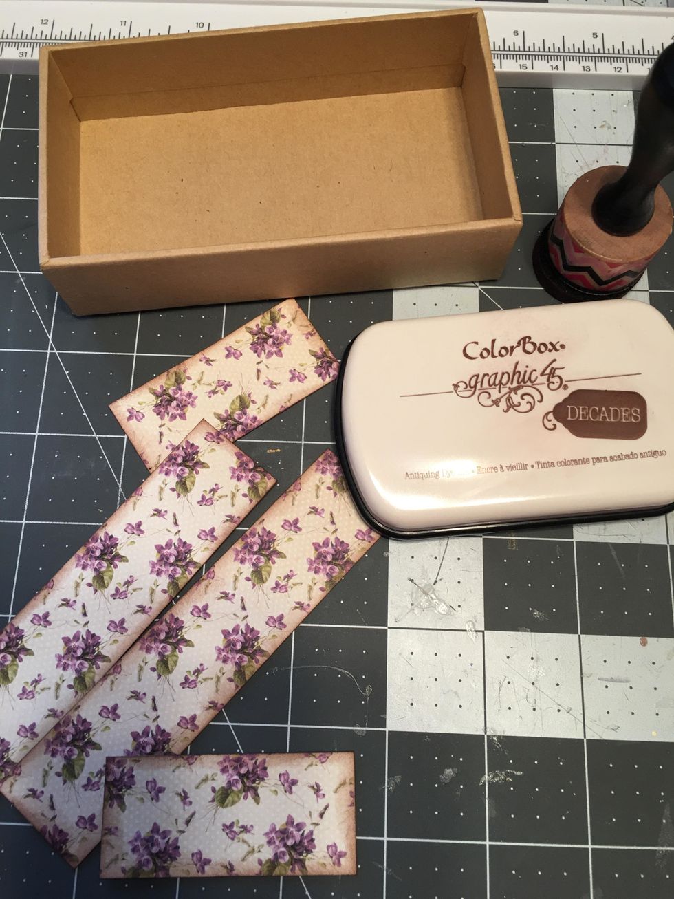 Ink the edges of your paper.