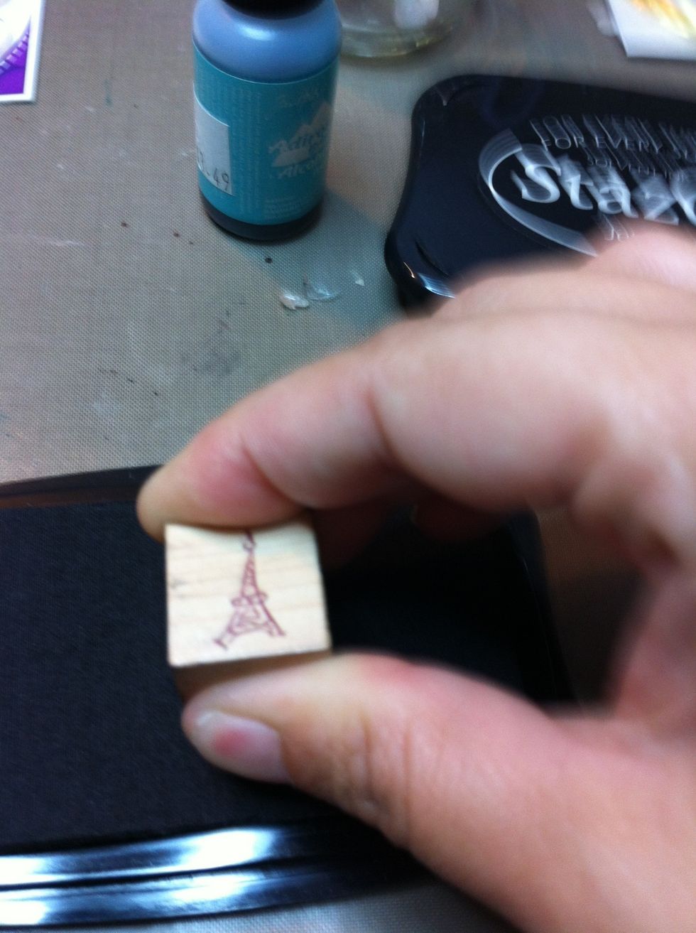 Ink up your stamp with StazOn.