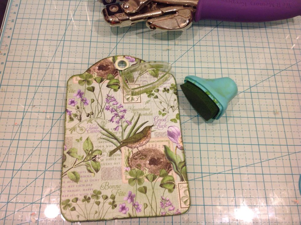 Ink your edges once adhered.