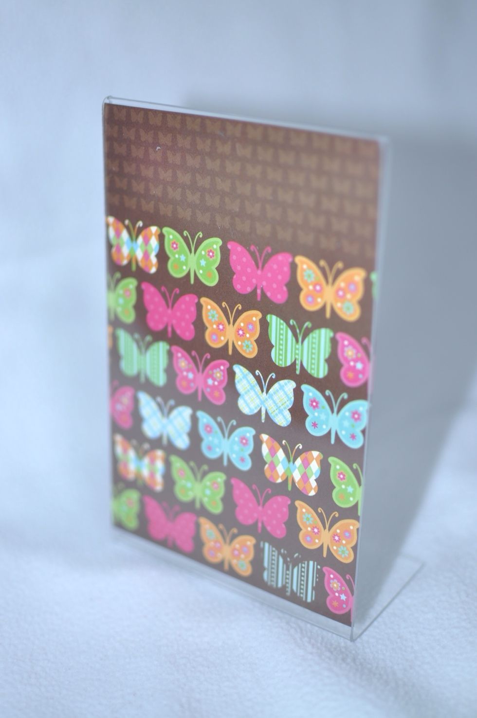 Insert decorative paper.