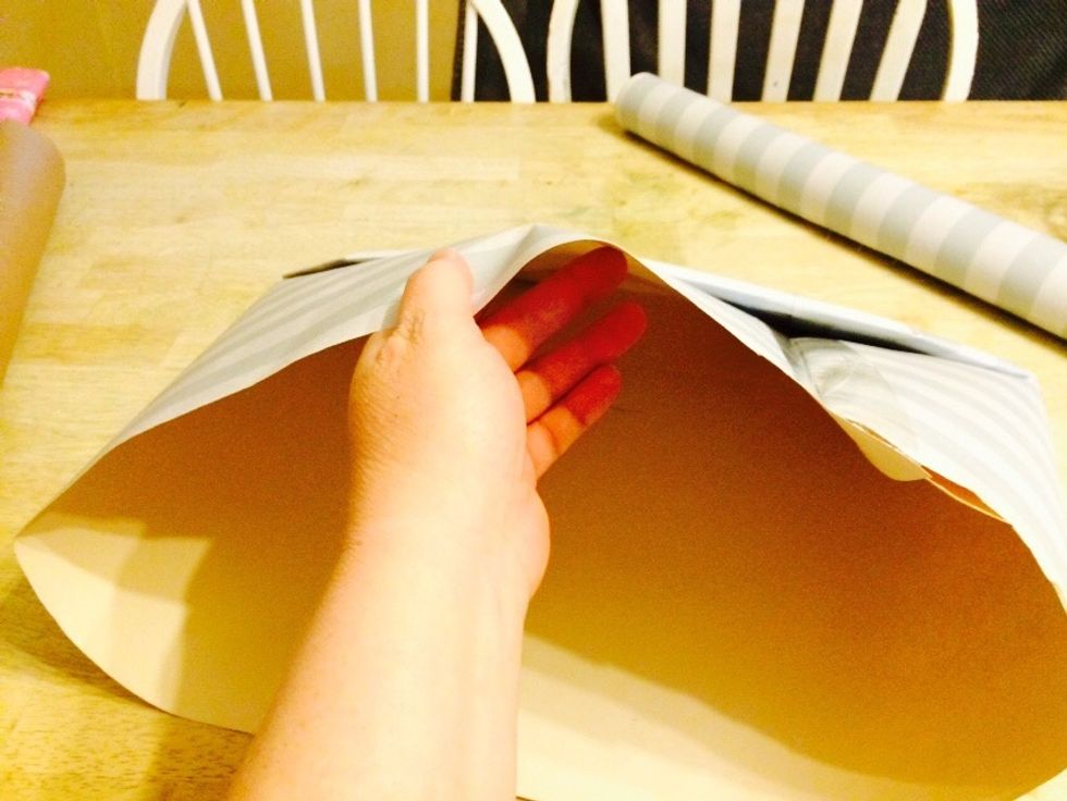 Insert hand on other side.