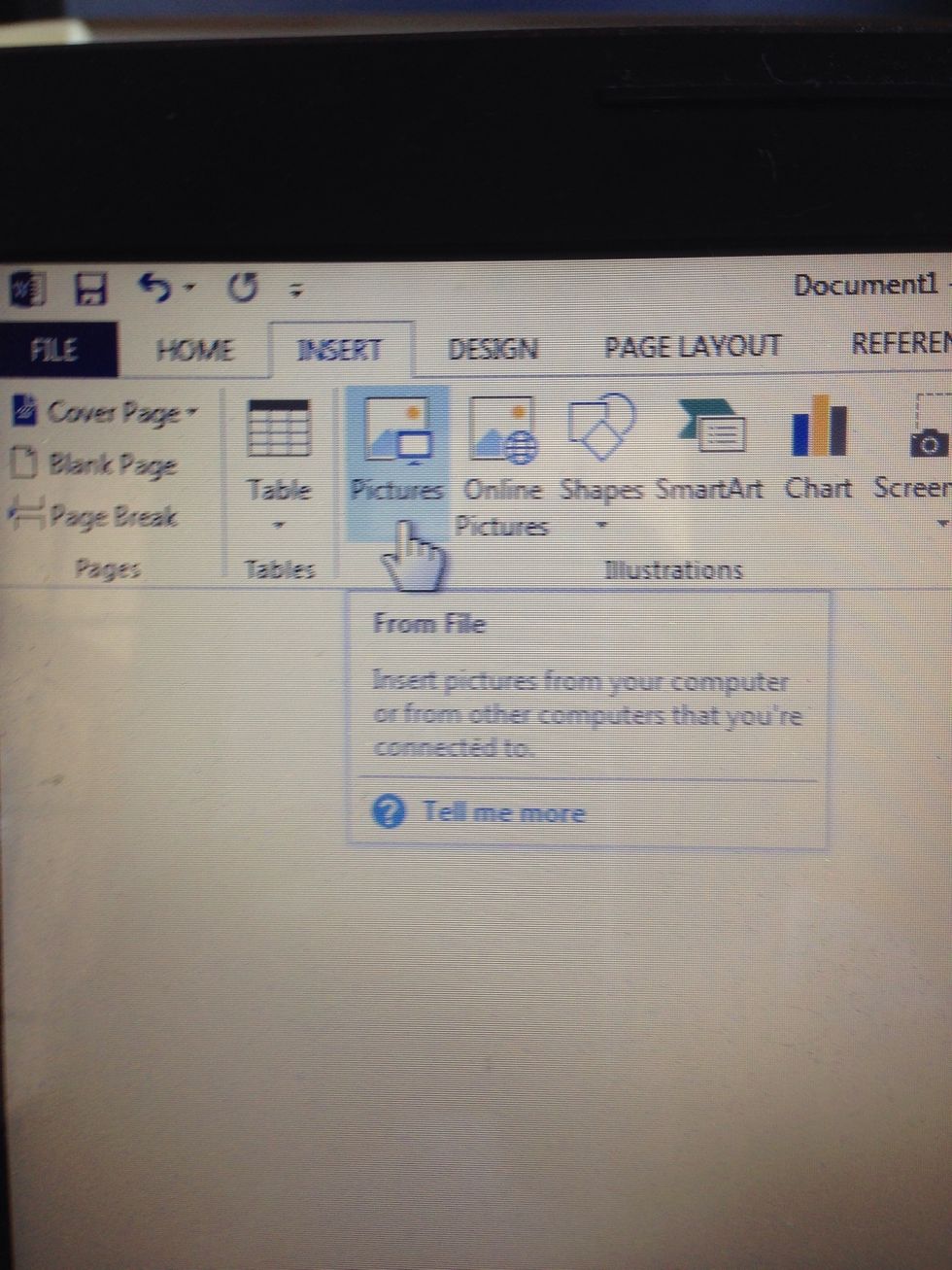 Insert the crown image and size it by clicking on corner.