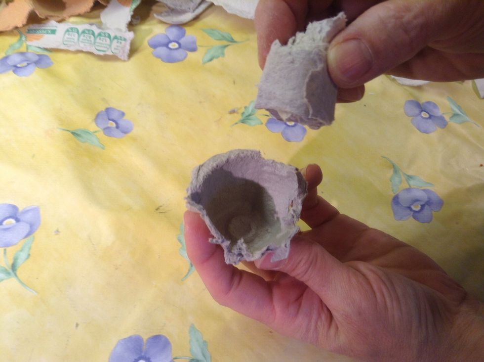 Insert the wrapped petals into the nest.