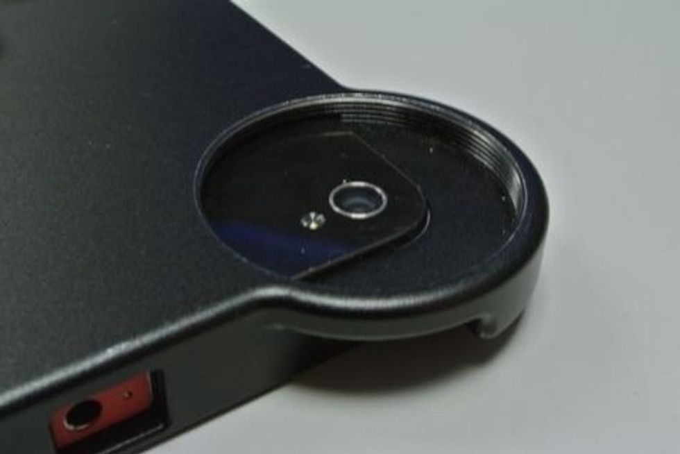 Insert you iPhone into the camera case.