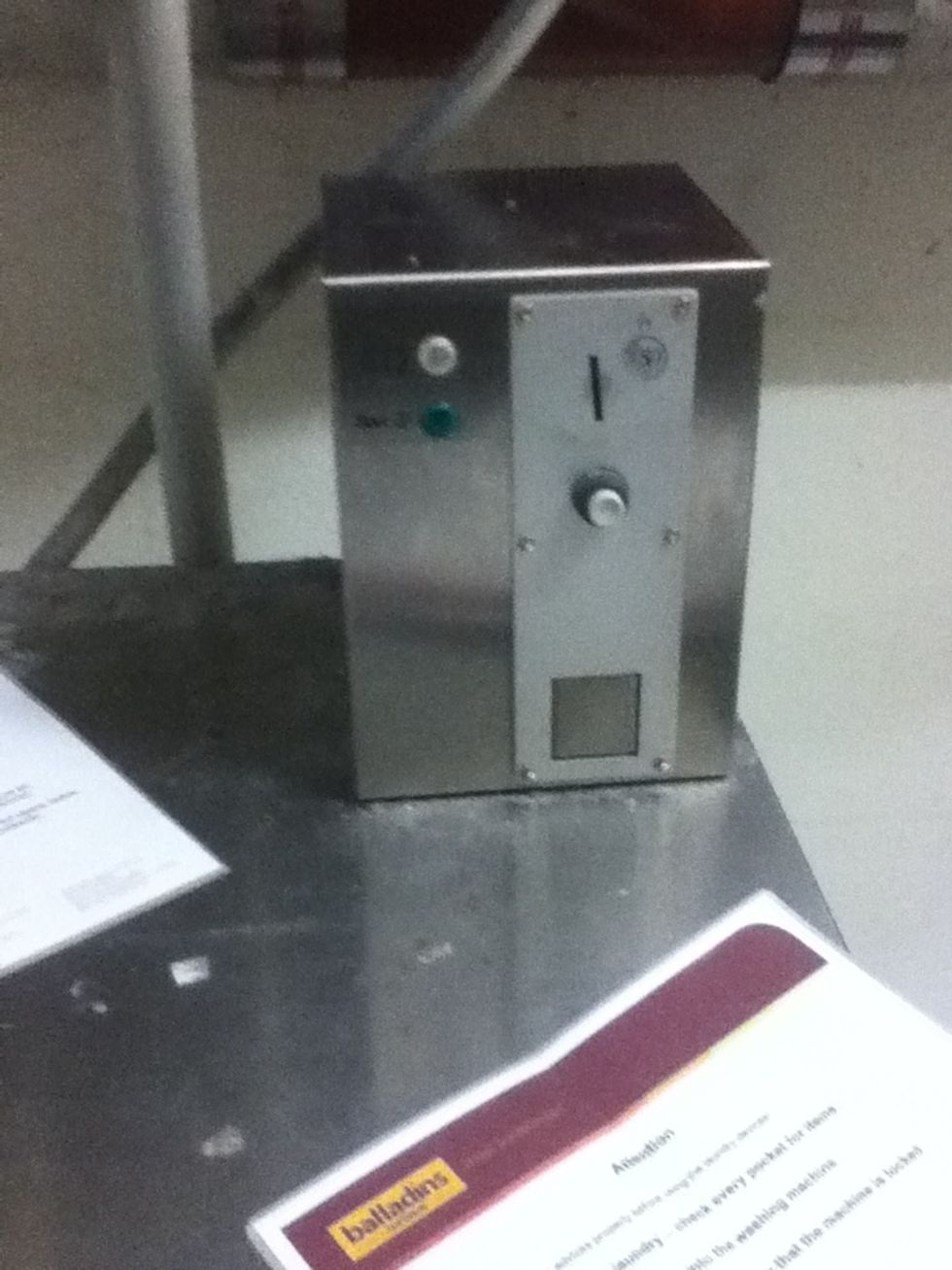 Insert your coins till the start indicator lights up