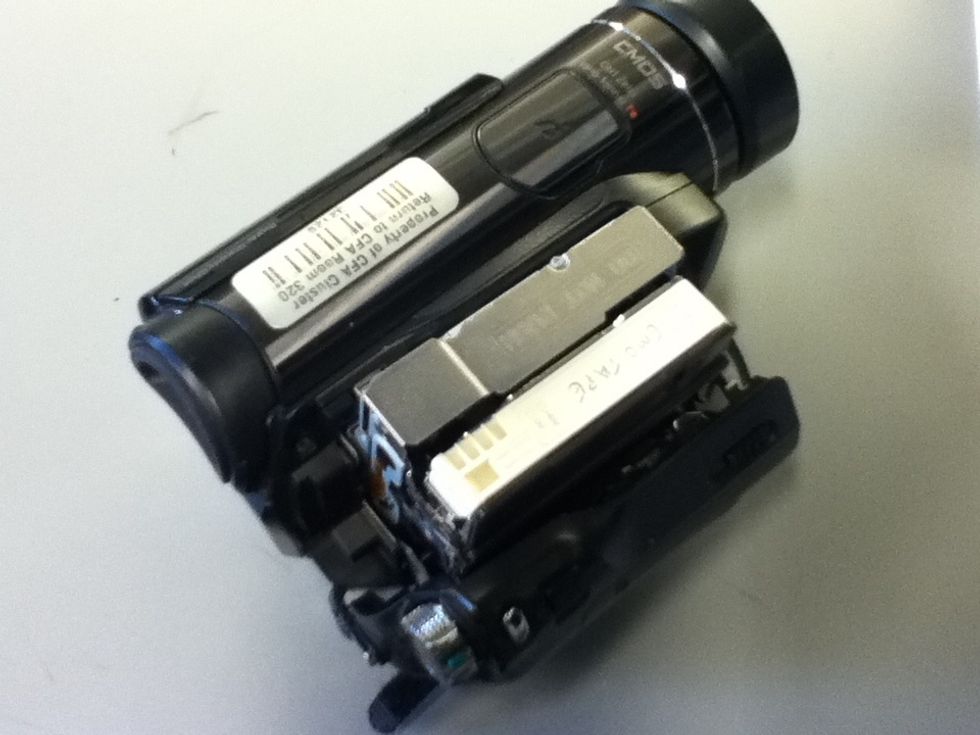Insert your tape in the camera.