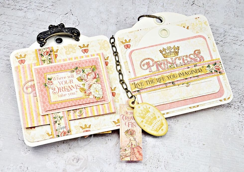 Inside I added more tags and a small covered envelope to slip a gift card into.