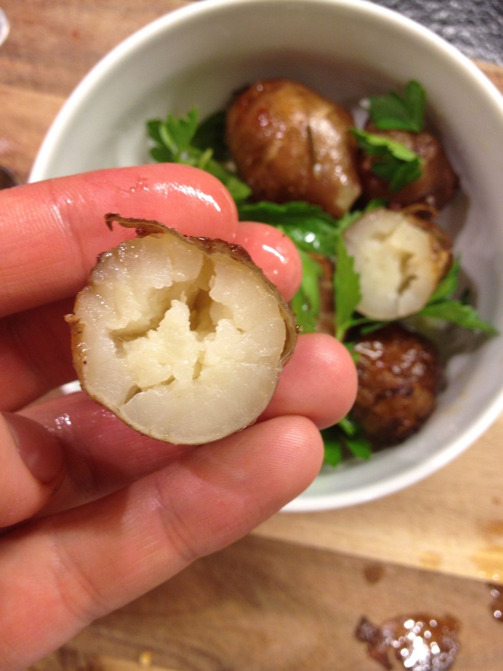 Inside its very creamy.