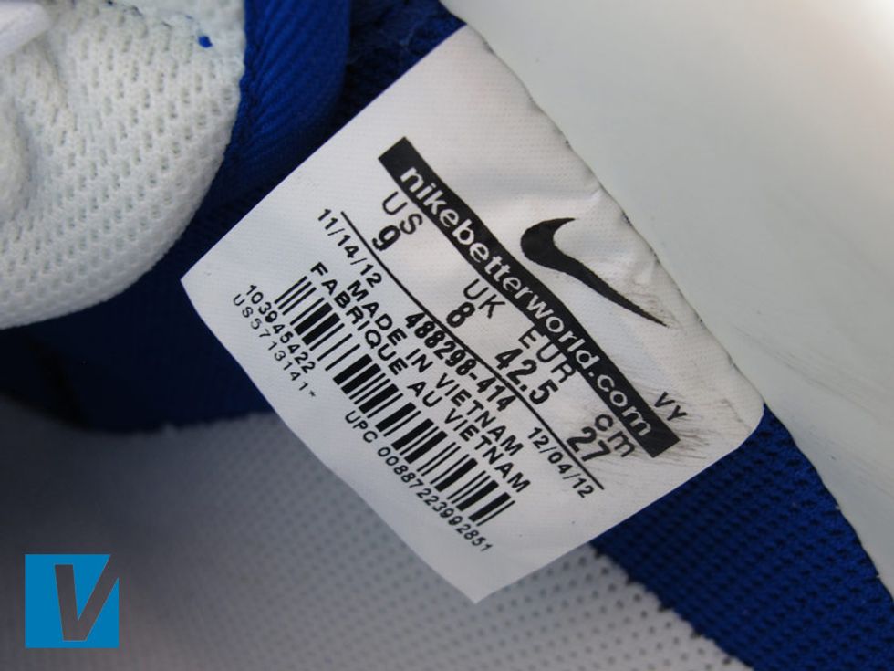 Inside label details vary depending on year, country of manufacture and style. Check the style number matches that found on the box. Check that the tail of the Q in FABRIQUE starts inside the circle.