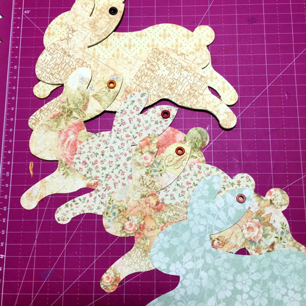 Inside of Album I made 4 Sheets Rabbit