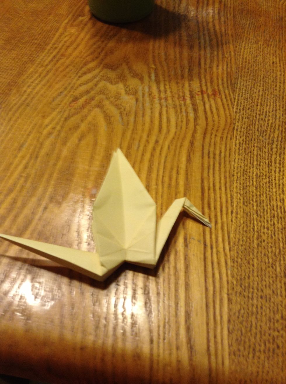 Inside reverse fold one side
