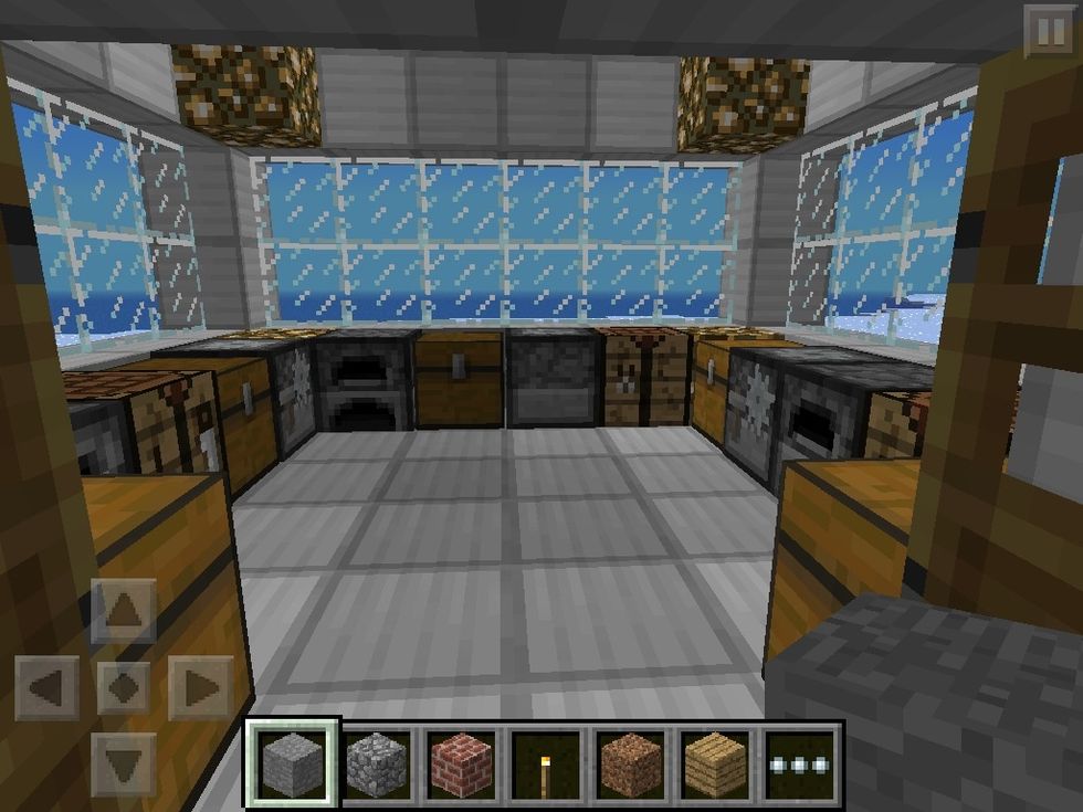 Inside some room to the left