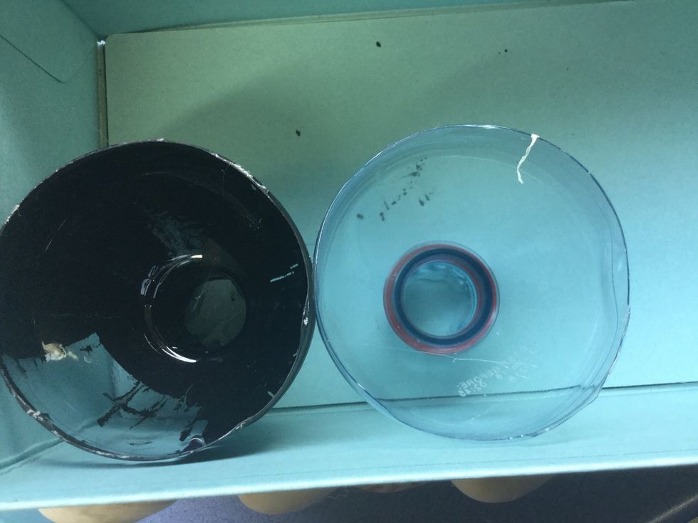 Inside the box I glued 2 tops a plastic bottle (look at steps 6-9) This is optional, but it is a great way to store small things thinks bottle caps and shells.