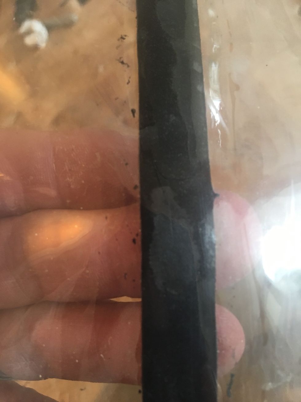 Inspect sealing tape for points of poor contact. (will appear dull)