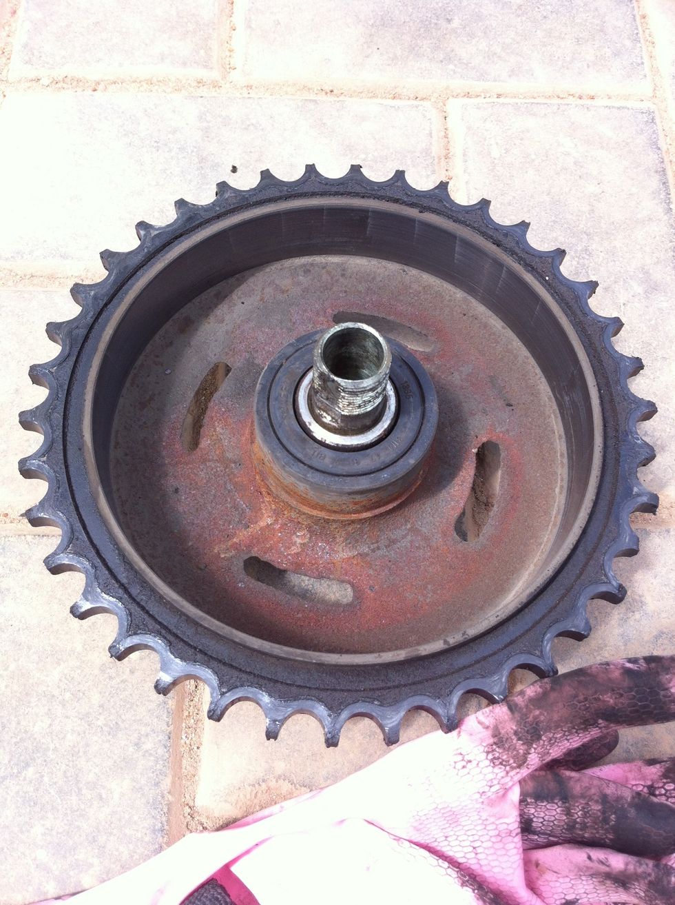 Inspect the sprocket and also slightly sand the inside rim to get better braking since usage makes the surface smooth.