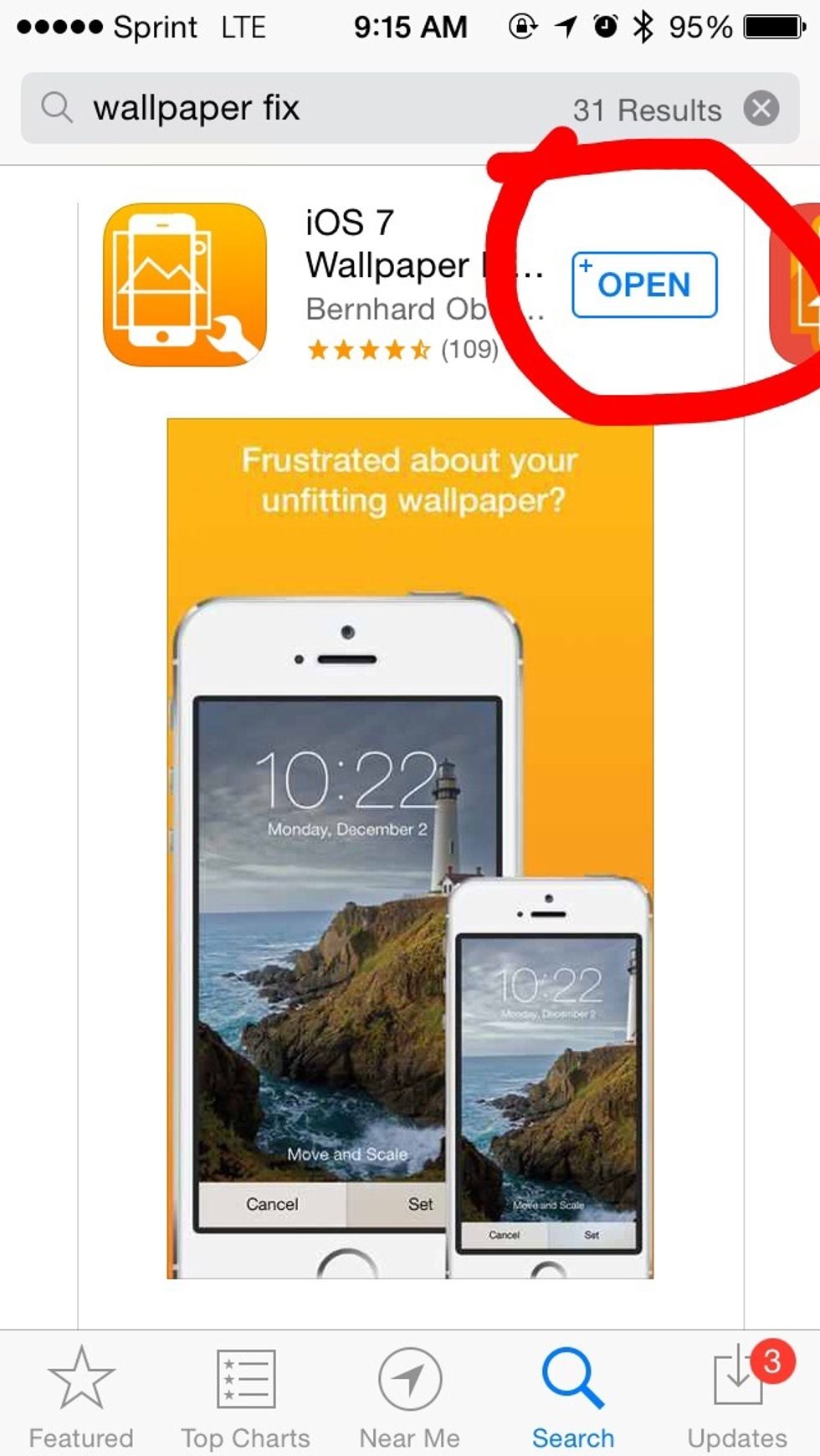 Install tho wallpaper app