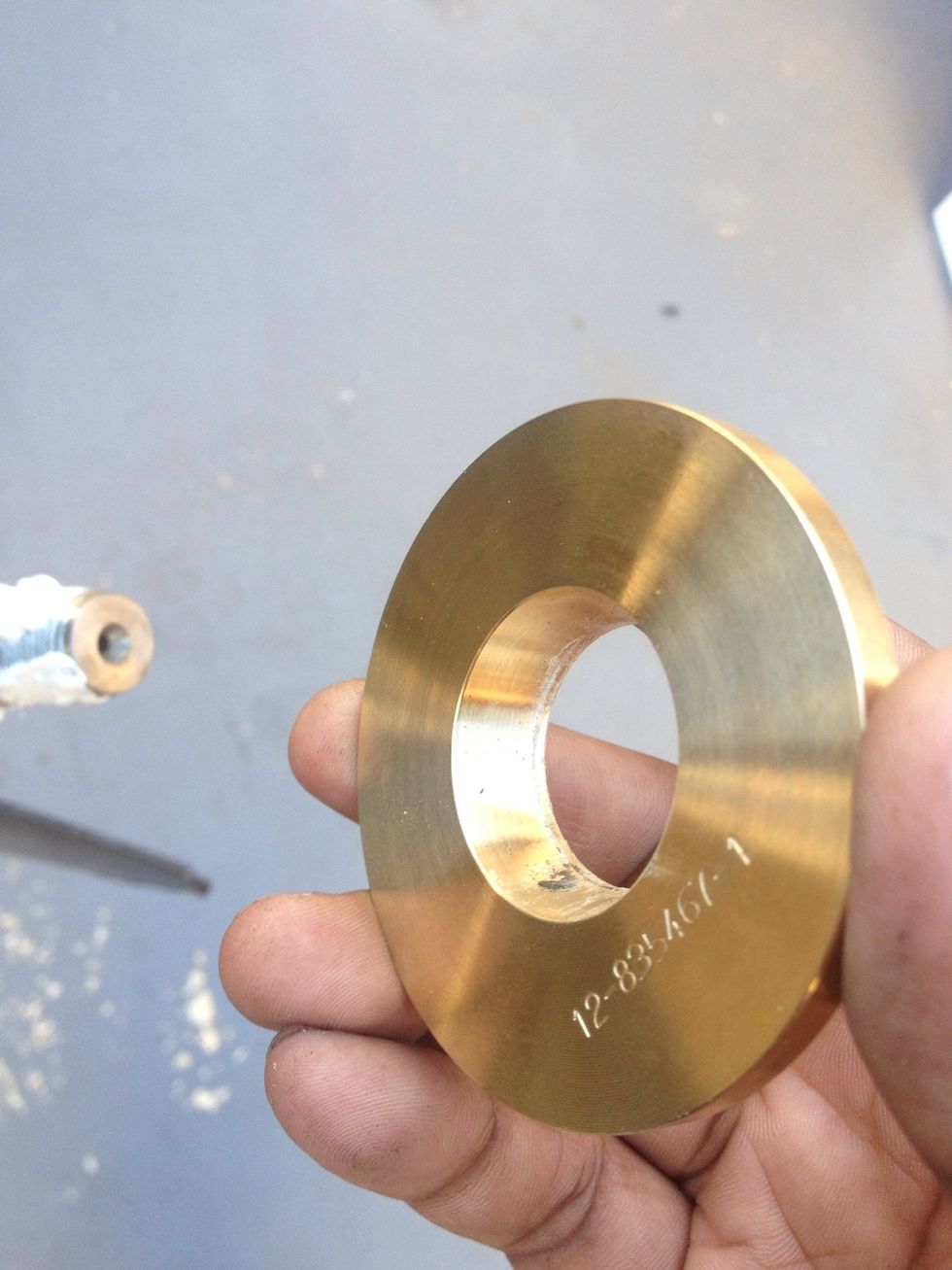 Install with the tapered end down
