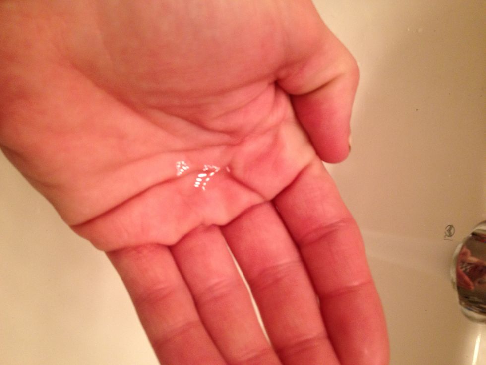 Instead, add a few drops of brush soap directly to the palm of your hand.  You can also use a small plate, but you will need to rinse it off after every few brushes to add more (clean) soap.