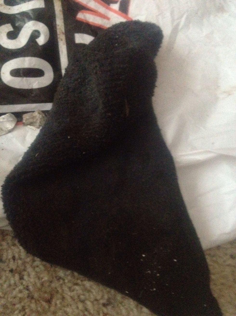 Instead of a rag and a towel I used a plastic bag and a old sock! :P