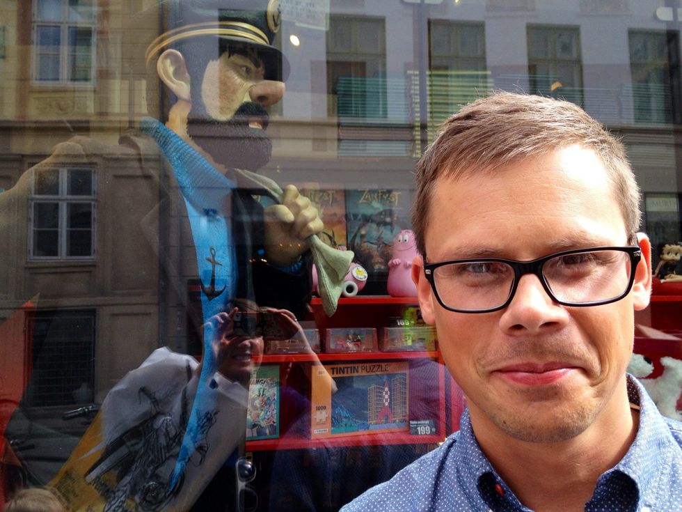 Instead we headed off to the Tintin Store, (Faroes cigarrer), with merchandise from the Tintin albums, Simpsons and other more or less familiar series. We bought a Tintin poster to frame.