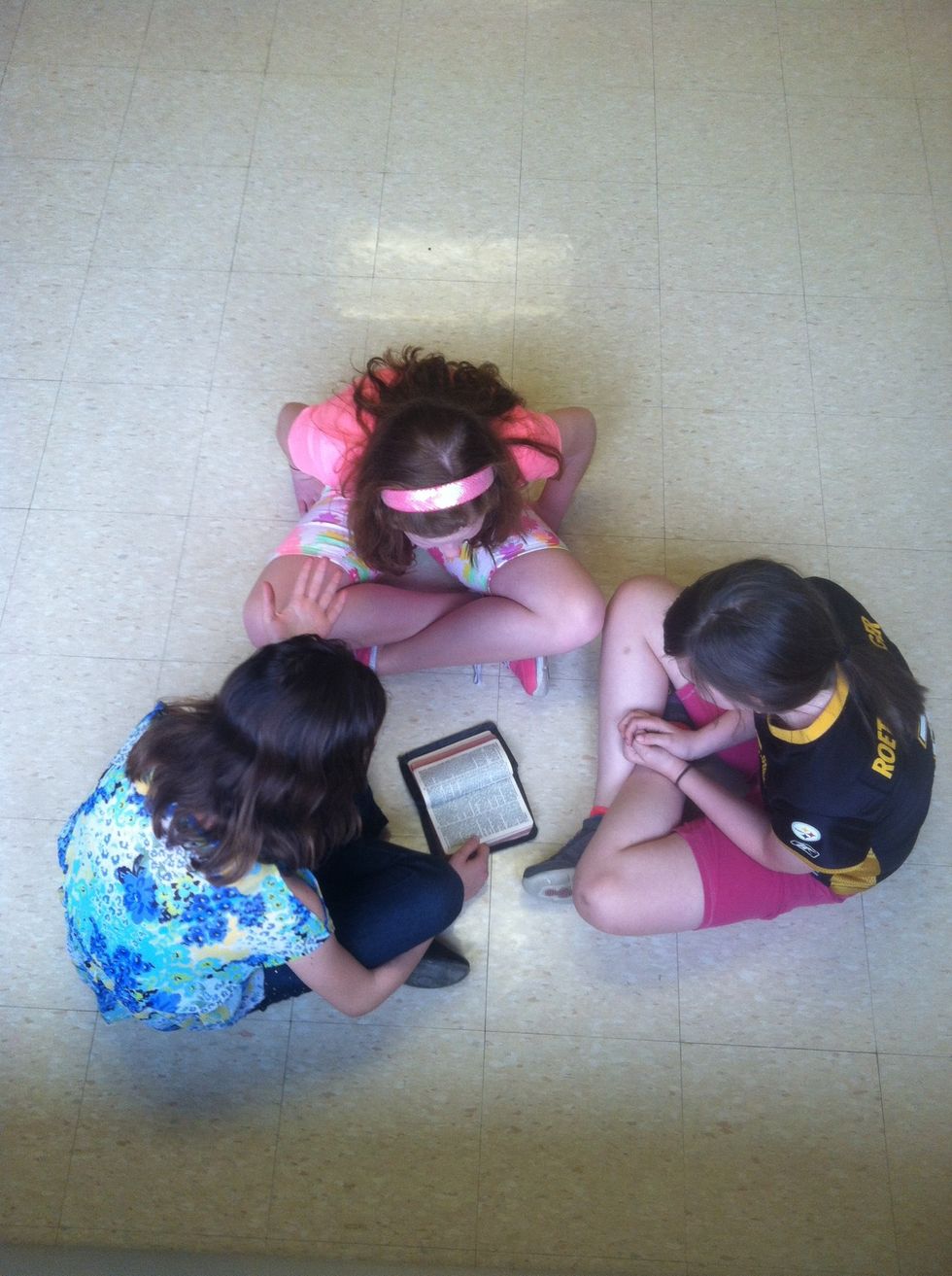 Interact with other believers. Unite in church and bible studies with other Christians.